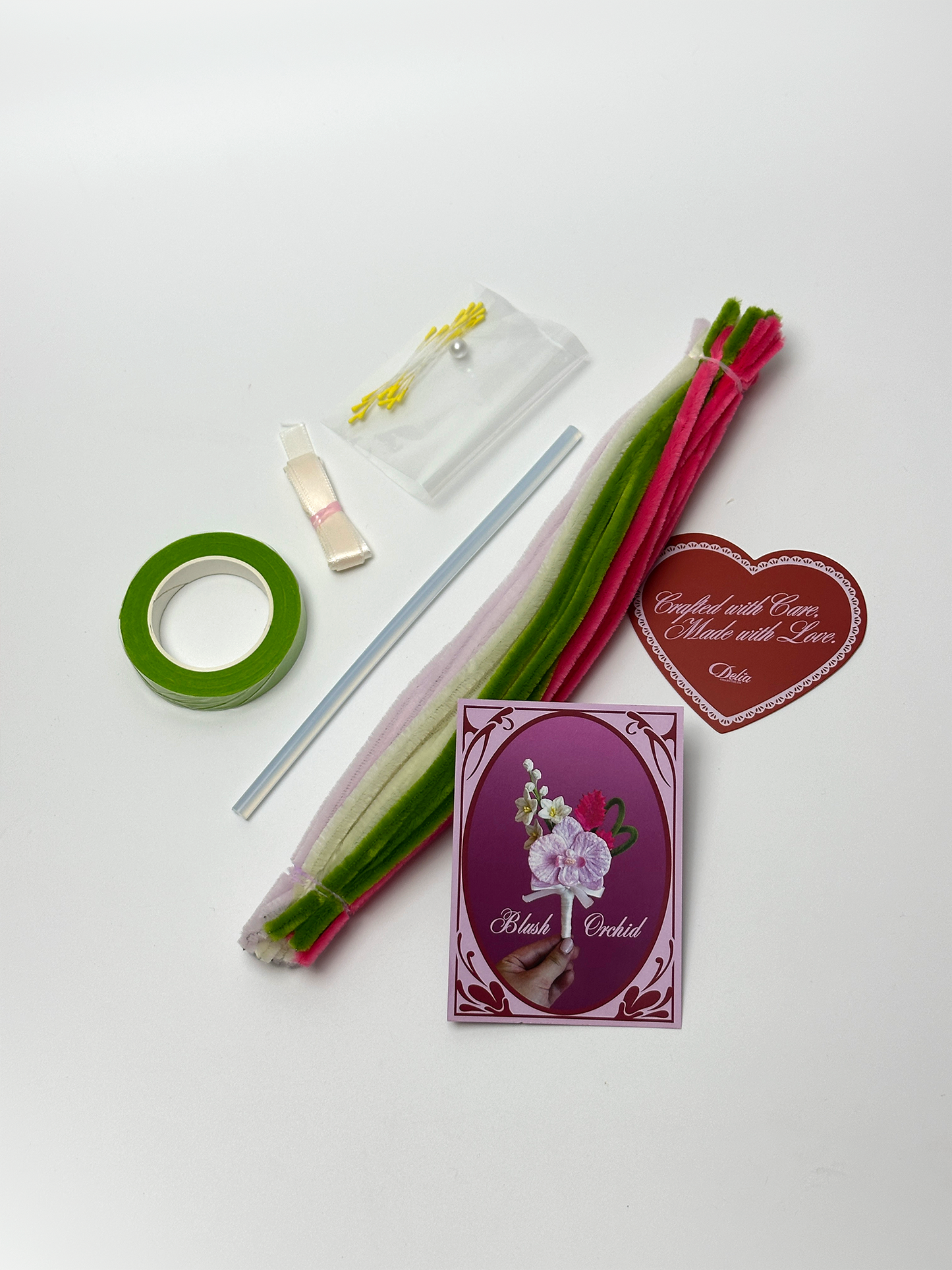 Blush Orchid Buttonhole DIY Kit