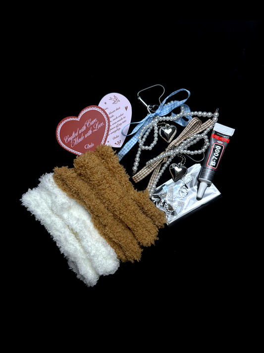 Cozy Bear Bag Charm DIY Kit