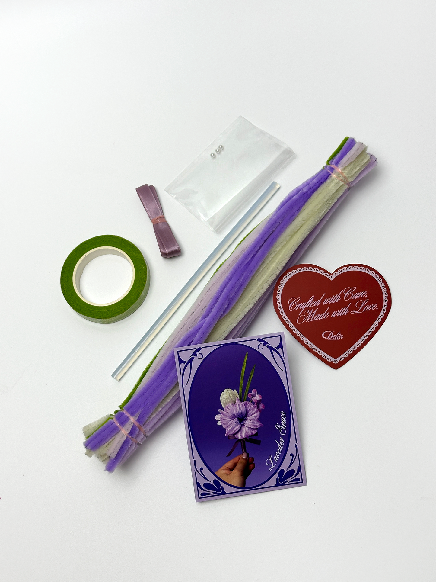 Lavender Grace Buttonhole DIY Kit